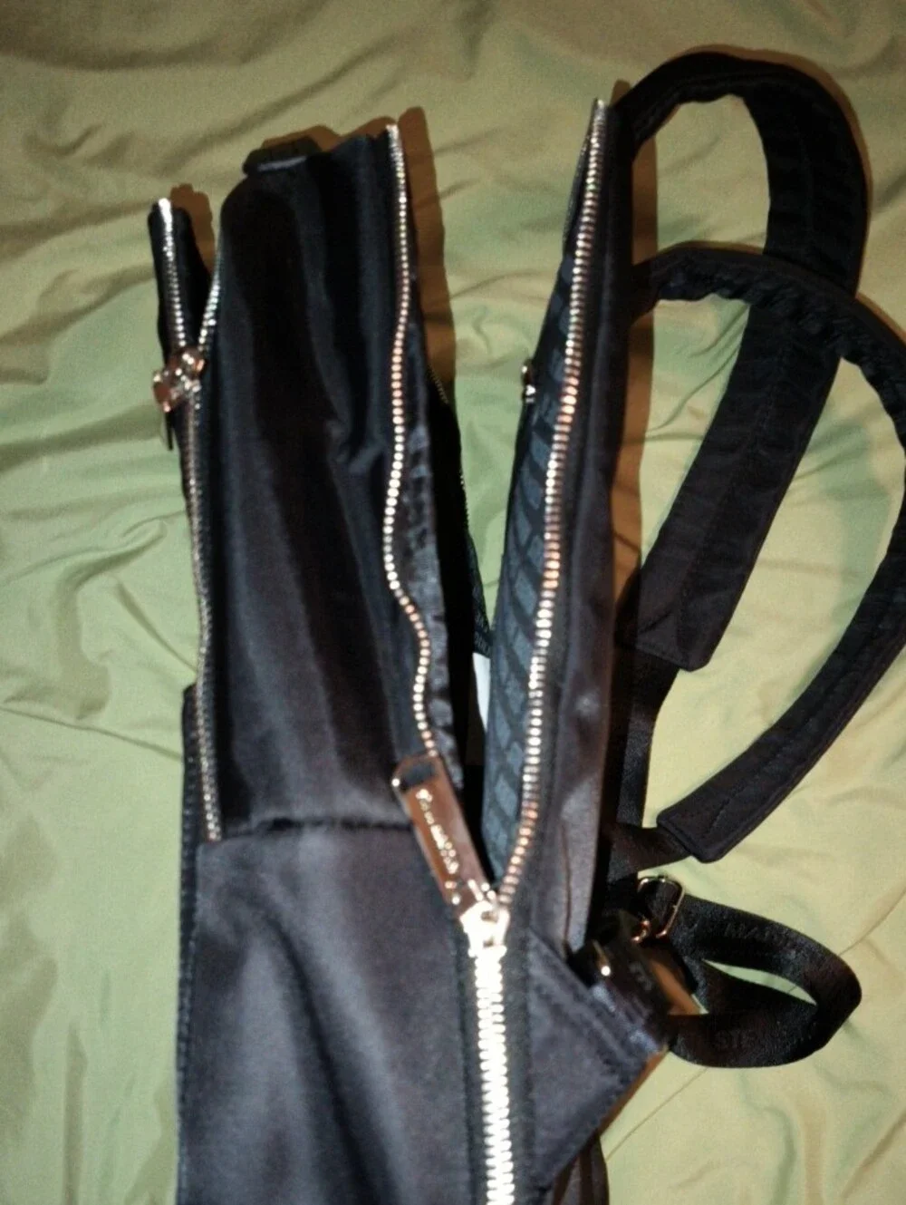 Black Steve Madden Quilted Backpack
